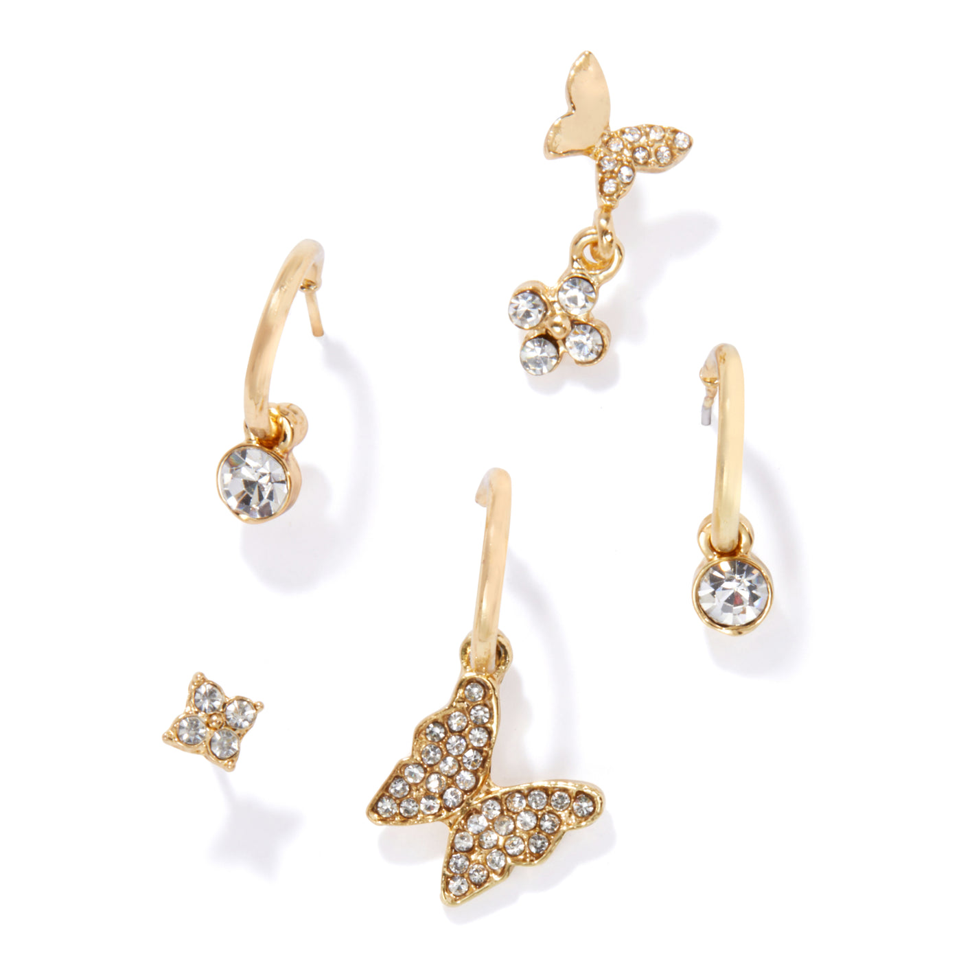 doses and mimosas earring set - butterfly