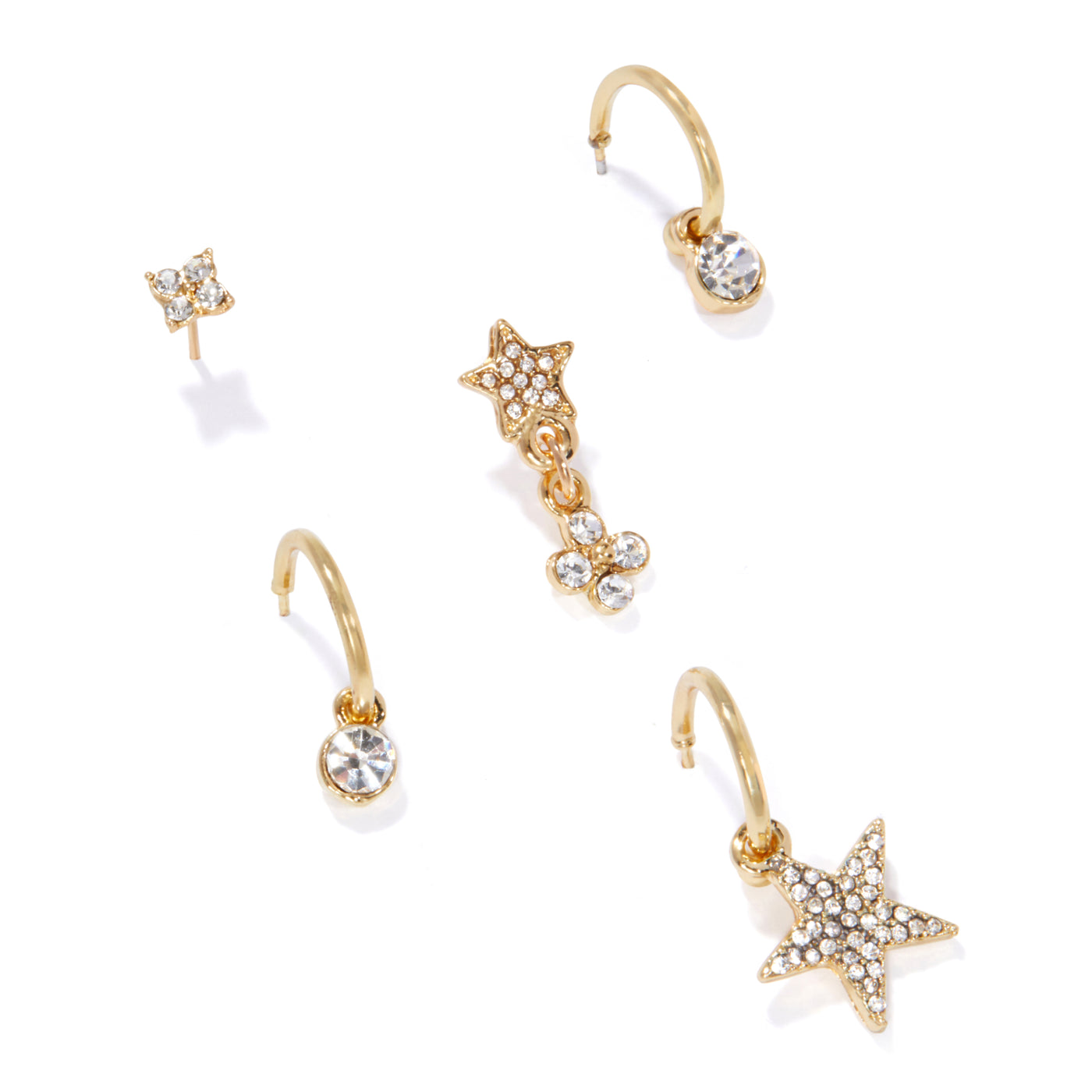 doses and mimosas earring set - star